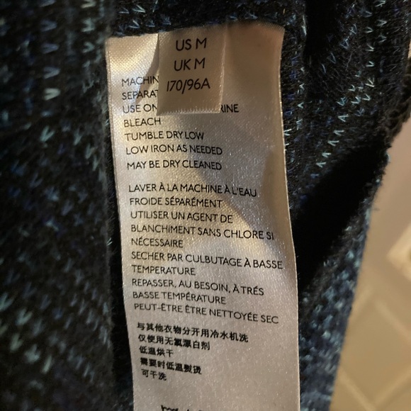 Free People Sunny Days Knit Turtleneck Oversized Sweater Blue Medium - Picture 6 of 11